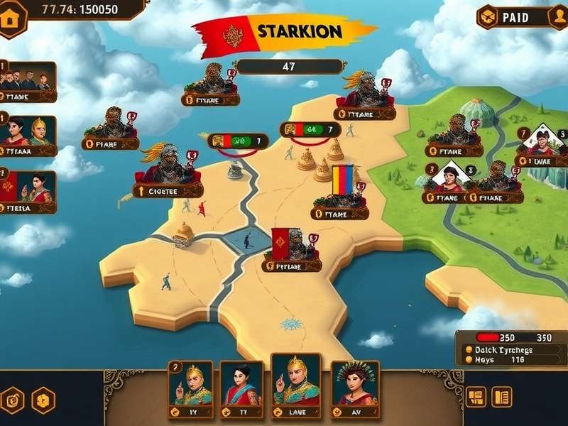 Sikkim Conquerors gameplay screenshot showing strategic map view
